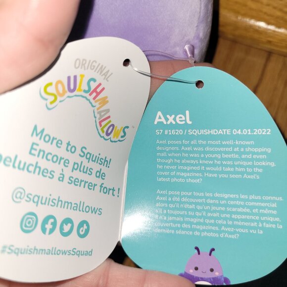 Squishmallows, Axel the Beetle - Picture 3 of 4